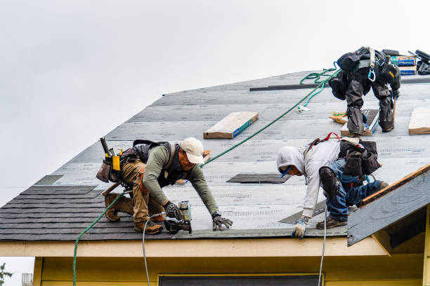 Professional Gutter Installation technician working in Watervliet, NY
